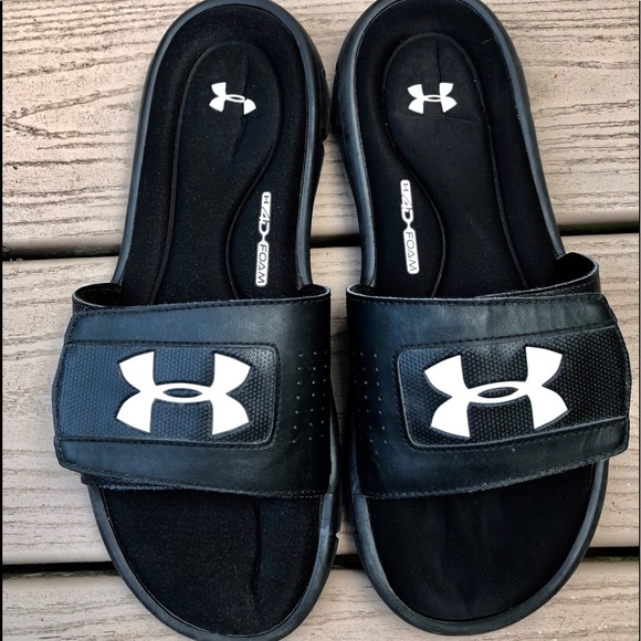mens under armour slides
